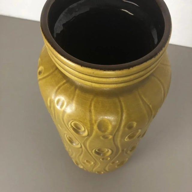 Large Multi-Colored Fat Lava Ceramic 288-51 Vase from Scheurich, 1970s For Sale - Image 14 of 18