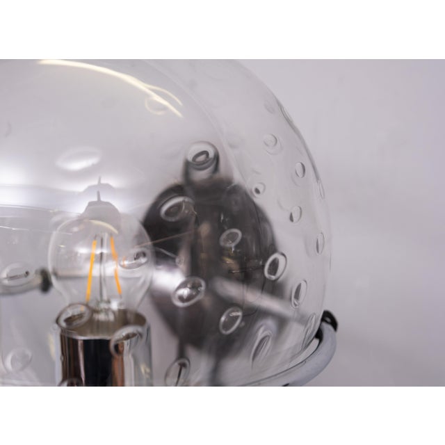 Mid-Century Modern Basket-Globe Wall Lamps with Raindrop Glass Bowl from Raak Amsterdam, 1970s, Set of 2 For Sale - Image 3 of 13