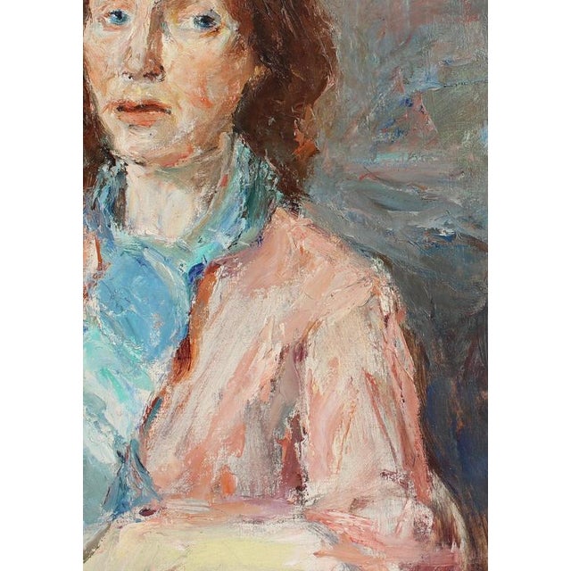 Carlo Striccoli, Woman Alone with Her Thoughts', 1960s, Oil on Canvas For Sale - Image 13 of 18