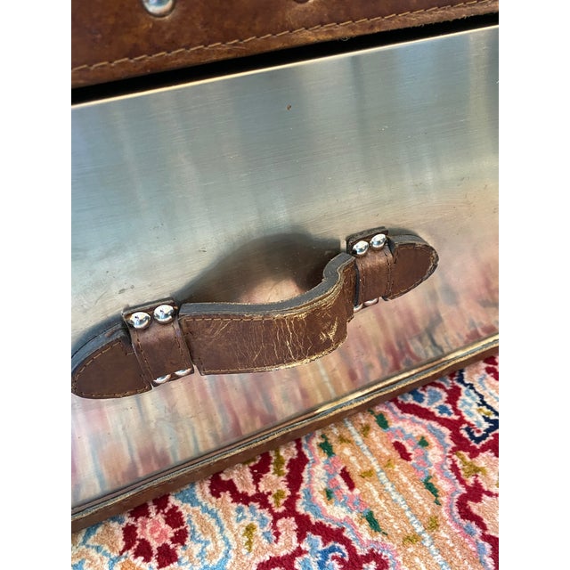 Restoration Hardware Richards' Trunk Coffee Table Aluminum Chairish