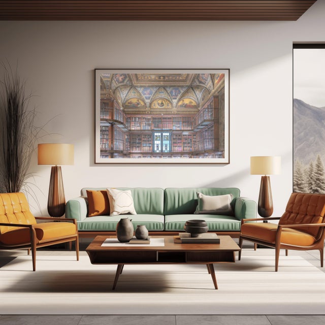 Art Deco The Morgan Library Iii, New York, Interior Photograph by Richard Silver 24x36 For Sale - Image 3 of 9