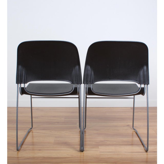 Tom Newhouse for Herman Miller Limerick Stacking Chairs A Pair Chairish