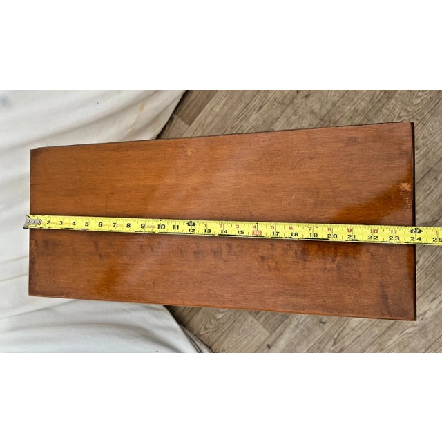 Vintage Bookcase Display Traditional Farmhouse Style Solid Maple Two Shelves For Sale - Image 10 of 11