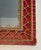 Wood Rattan mirror on a red background. French work. Circa 1940 For Sale - Image 7 of 12