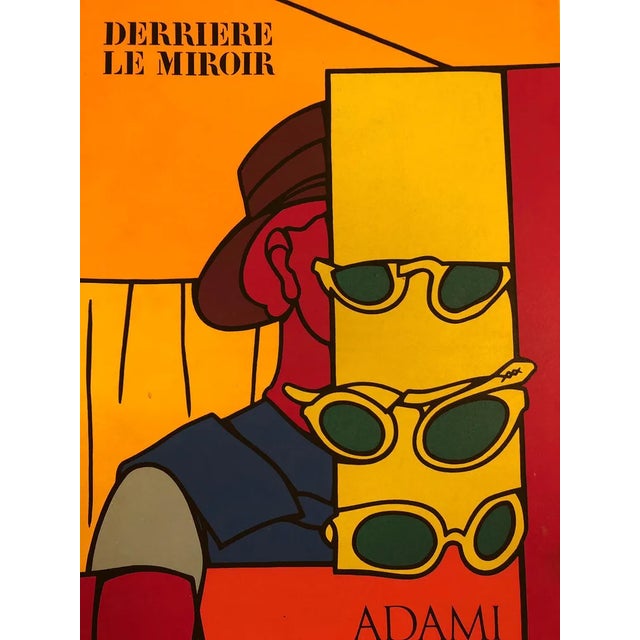 Valério Adami, Behind the Mirror 220 (1), Lithograph Magazine Page For Sale