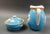 English Minton England Antique Birds Turquoise Porcelain Soap Dish & Pitcher Set - 2 Pieces For Sale - Image 3 of 10
