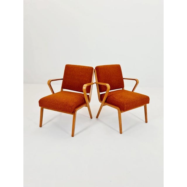 Bau haus pair of german lounge armchair by selman selmanagic for veb hellerau 1950s price is for a pair design year: 1950s...