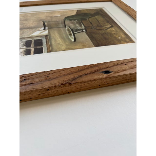 Andrew Wyeth — Licensed Reproduction, Handmade American Chestnut Frame A seasonal study from Wyeth’s Four Seasons...