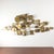 Mid-Century Modern Brutalist Welded Steel & Brass Wall Sculpture in the Early Style of Curtis Jere, 1960s For Sale - Image 3 of 18