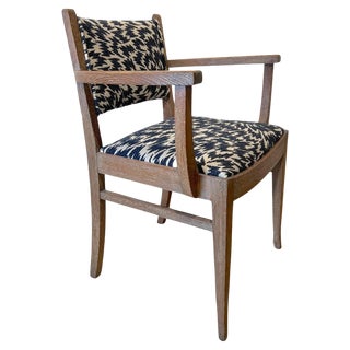 Art Deco Armchair in Limed Oak by De Coene Fères, 1935 For Sale