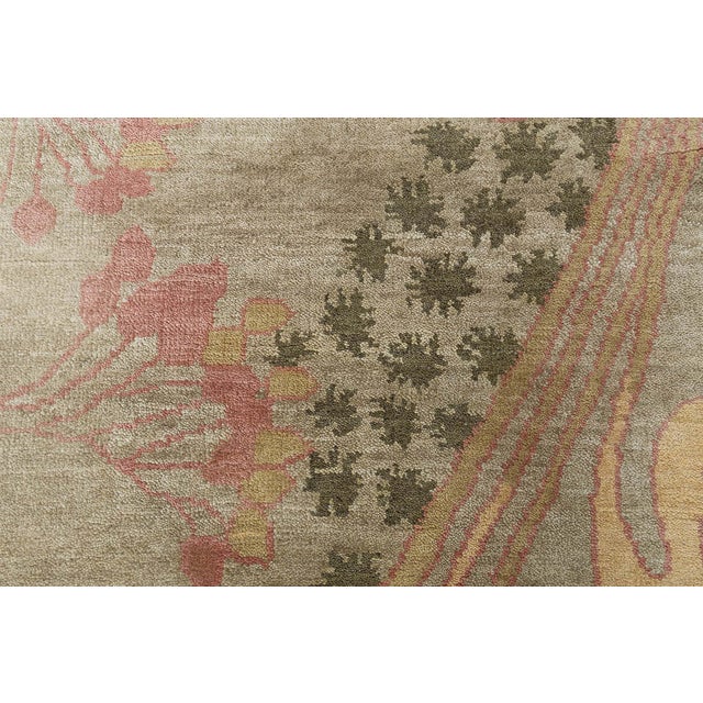 Modern Art Nouveau And Geometric Beige Rug "Naissance" by Doris Leslie Blau For Sale In New York - Image 6 of 8