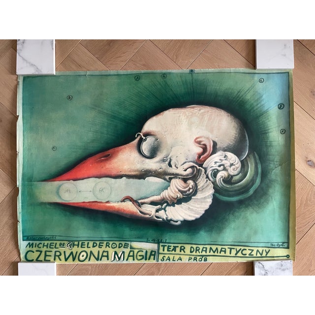 Czerwona Magia Poster by Franciszek A. B. Bilberstein-Starowieyski, 1970s For Sale - Image 3 of 9