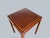 A pair of vintage Mahogany End Tables. Simple Chippendale style with leather top and gold tooling.