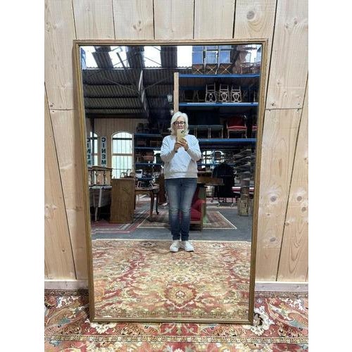 Wood Antique Beveled Louis XVI Mirror For Sale - Image 7 of 7