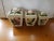 American 1969 Handmade Ceramic Canisters With Floral Motif, Flour, Sugar & Tea- Set of 3 For Sale - Image 3 of 7
