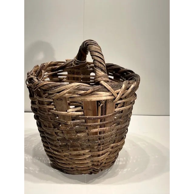 Vintage French Market Basket - #376 Vintage French market baskets are charming & practical accessories that reflect a rich...