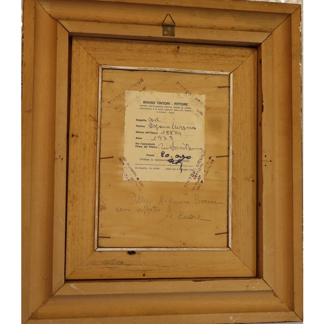 Bruno Tintori, Houses, Oil on Plywood, 1973, Framed For Sale - Image 12 of 14