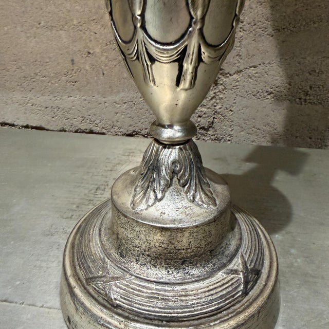 1960s Vintage Neoclassical Torchiere Table Lamp Attributed Stiffel Rembrandt For Sale - Image 5 of 10