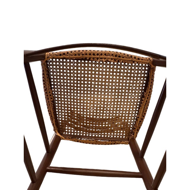 Vintage Italian Gio Ponti Style Chiavari Ladder-Back Cane Dining Chairs, Set of 4, C. 1960s For Sale - Image 10 of 10