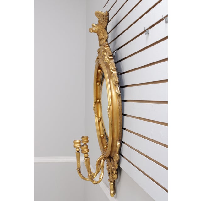 Age: C.1780-1820 Details: Fine Example Of Period Mirror Eagle Crest Fine Carved Details High Quality Construction Gold...