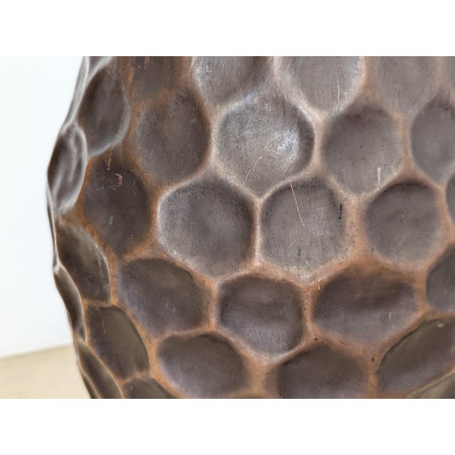 Brown Italian Sculptural Copper Umbrella Stand from Attualità Casa Milano, 1950s For Sale - Image 8 of 12