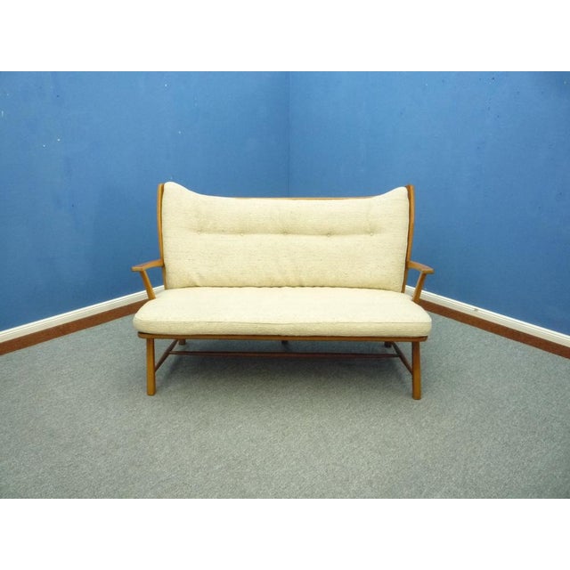 1950s Mid-Century Cherry Bench, 1950s For Sale - Image 5 of 14