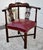 Late 19th Century Antique Carved Mahogany Chippendale Style Corner Chair W/Leather Seat For Sale - Image 5 of 12