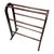 Vintage Dark Wood Blanket Rack For Sale