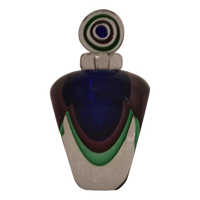 Mid-Century Modern Murano Glass Perfume Bottle, Italy, 1990s For Sale