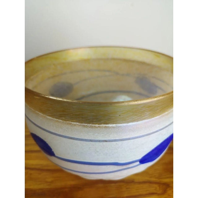 Blue Glass Bowl by Bertil Vallien for Kosta Boda, 1970s For Sale - Image 9 of 10