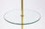 Mid-Century Modern Vintage Laurel Lamp Company Brass and Round Glass Mid Century Modern Lamp Table For Sale - Image 3 of 6