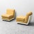 Yellow Fabric and Plastic Armchairs, 1970s, Set of 2 For Sale - Image 9 of 12