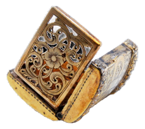 Silver and Gold Vinaigrette Box