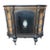 Antique Victorian Style Partial Ebonized Inlaid Wood Side Cabinet For Sale