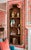 Hollywood Regency Vintage Rare Spanish Brass Clad Wood Pagoda Regency Sarreid Style Wall Shelf For Sale - Image 3 of 11