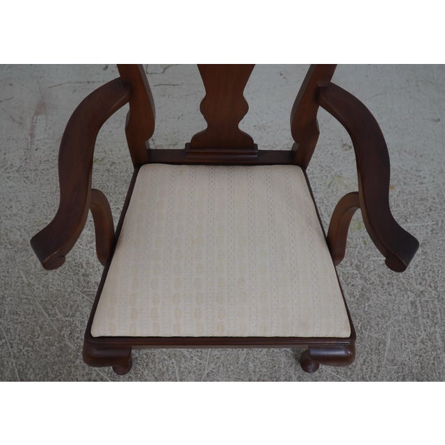 Brown Set of 8 Henkel Harris Cherry Dining Room Chairs For Sale - Image 8 of 12