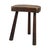 Vintage Rustic Wabi-Sabi Wooden Three-Legged Milking Stool, France For Sale - Image 13 of 18