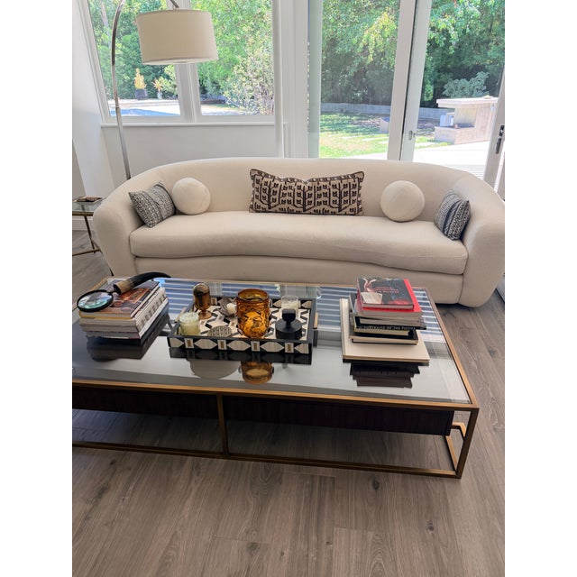 This is a 9 foot sofa from RH and is only 3 years old. It is in very good condition. Pick up only or arrange shipping on...