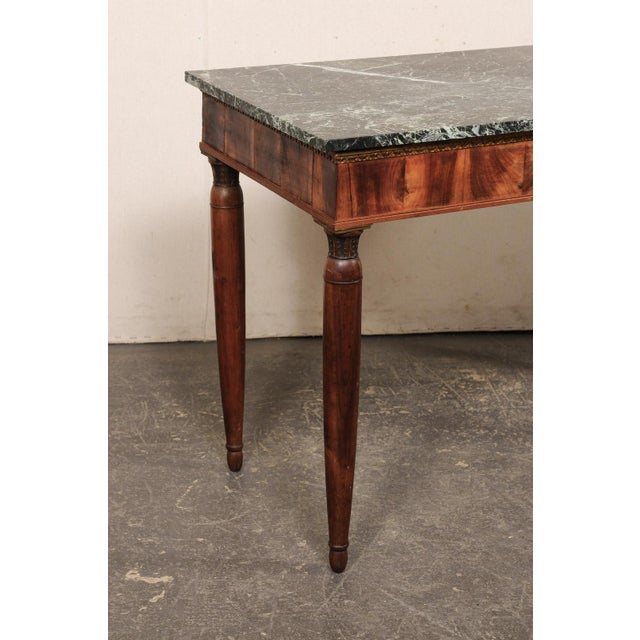 French Early 19th C. French Marble Top Console For Sale - Image 3 of 12