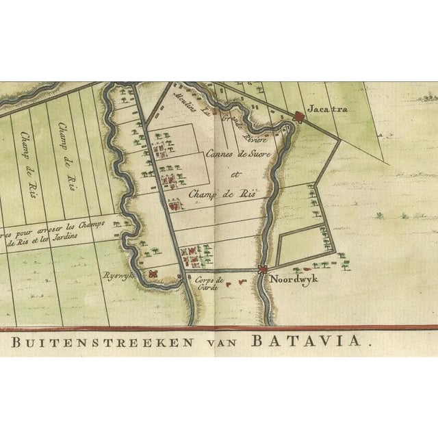 Map of Batavias Surroundings, 1770 For Sale - Image 3 of 10