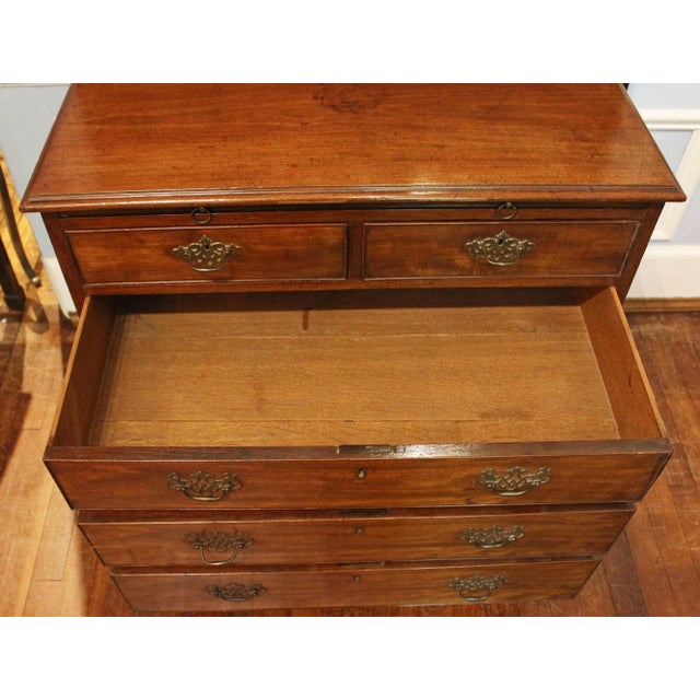 Brown Circa 1765 English Georgian Period Bachelor's Chest of Drawers For Sale - Image 8 of 8