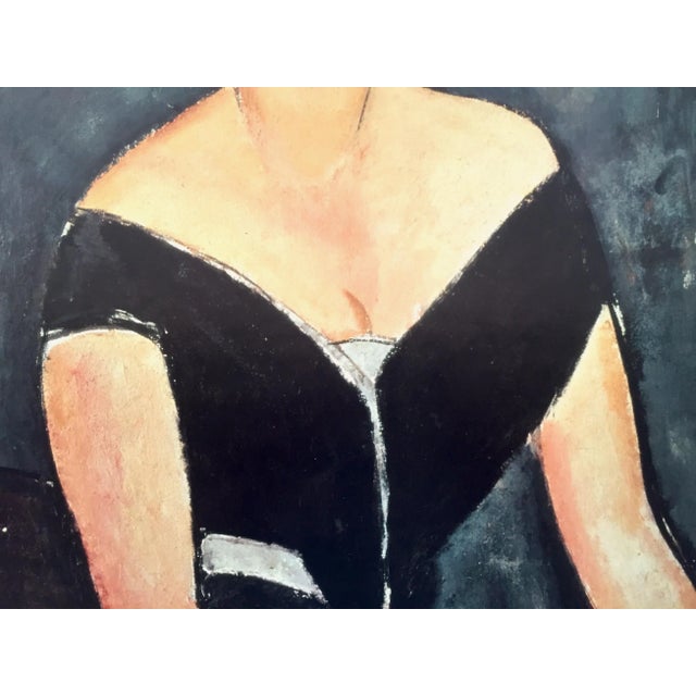 1980s Modigliani Vintage 1980's Lithograph Print Framed Poster " Madame Georges Van Muyden " 1917 For Sale - Image 5 of 13
