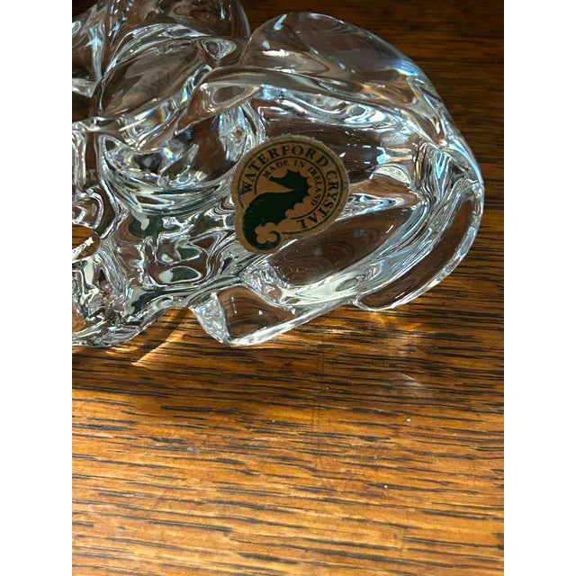 Transparent Waterford Crystal Sitting Labrador Dog Figurine For Sale - Image 8 of 8