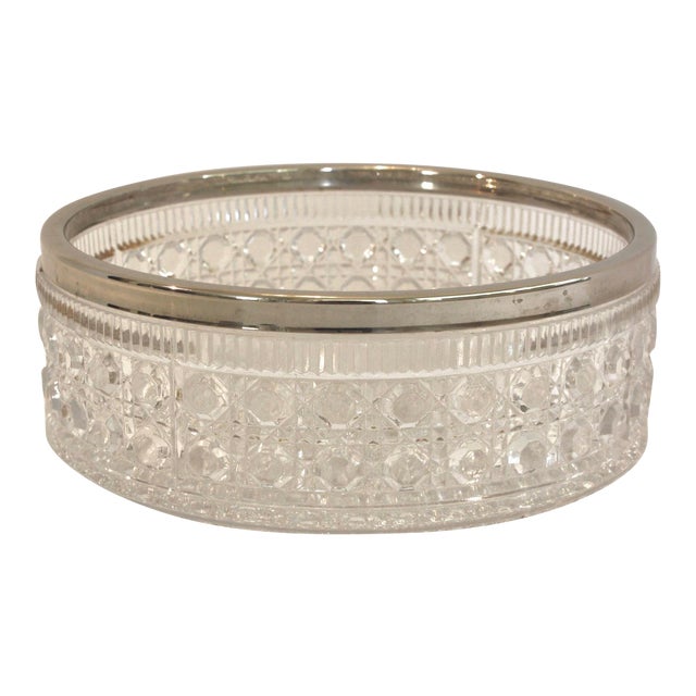 English CutGlass and Silver Trifle Bowl Chairish