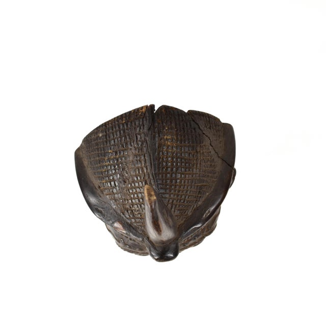 Wood Early 20th Century Bene Lulua Mask on Custom Stand For Sale - Image 7 of 8