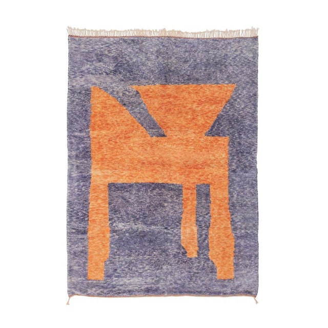 Hand-Knotted Wool Rug by Azele Studio For Sale - Image 11 of 11