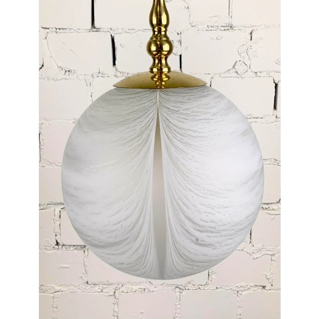 Vintage Glass Pendant Lamp, 1970s For Sale - Image 9 of 9