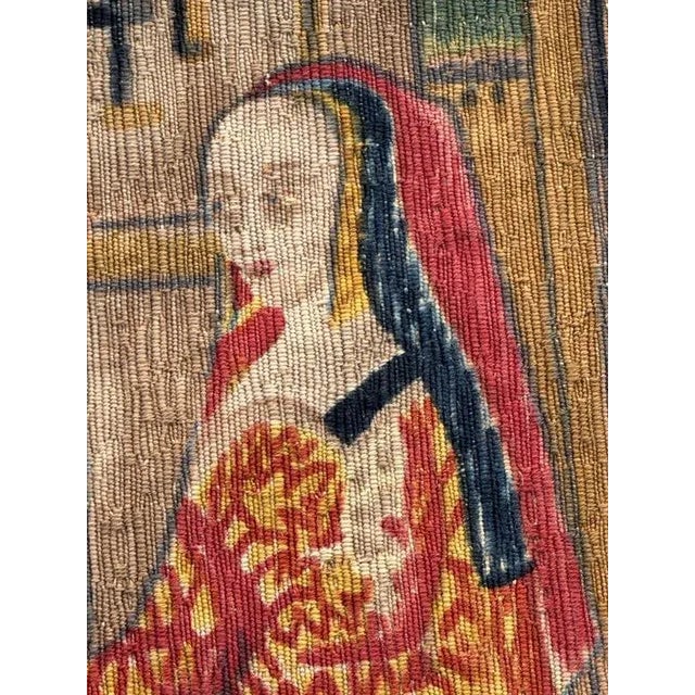 Vintage French Screen Printed Tapestry, 1970s For Sale - Image 13 of 18