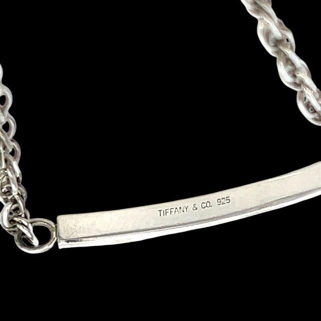 Late 20th Century Late 20th Century Tiffany & Co Estate Rope Chain Bracelet 7.5" Sterling Silver 4.9 Grams For Sale - Image 5 of 6