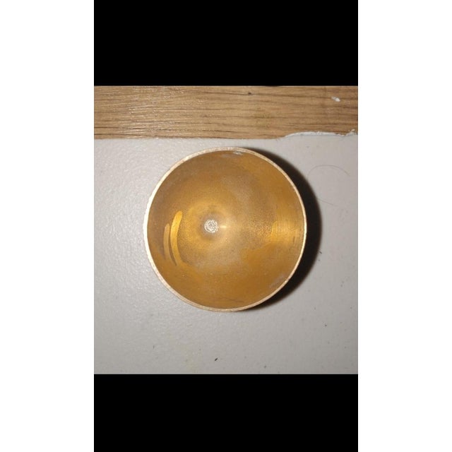 Moroccan The Atlas Collection: Hand-Etched Brass Goblets, a Set For Sale - Image 3 of 8